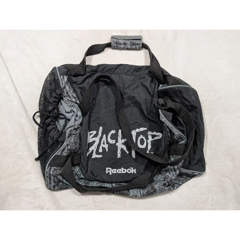 Vintage 1991 Official Reebok Blacktop Nylon Basketball Gym Duffle Bag RARE